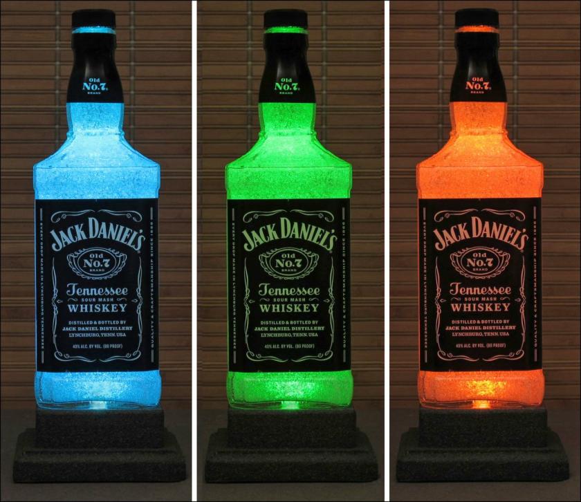 Lightings | Jack Daniels Whiskey Color Changing Led Remote Controlled Bottle Lamp Bar Light Housewares Lightings