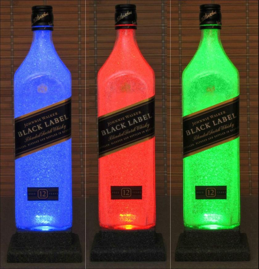 Lightings | Johnnie Walker Black Label Whiskey Color Changing Led Remote Control Bottle Lamp Light Housewares Lightings