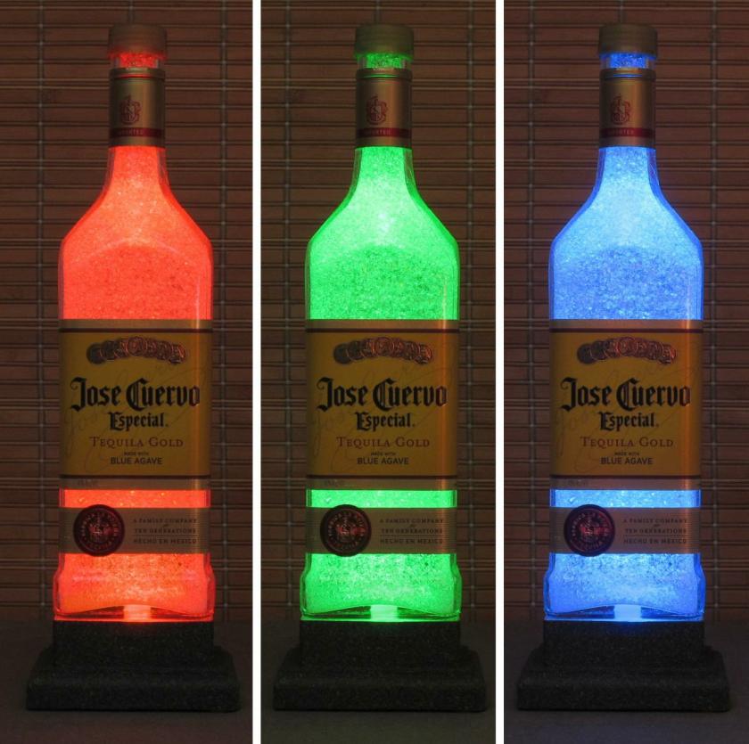 Lightings | Jose Cuervo Gold Tequila Color Changing Led Remote Controlled Bottle Lamp Light Eco Friendly Rgb Led Housewares Lightings