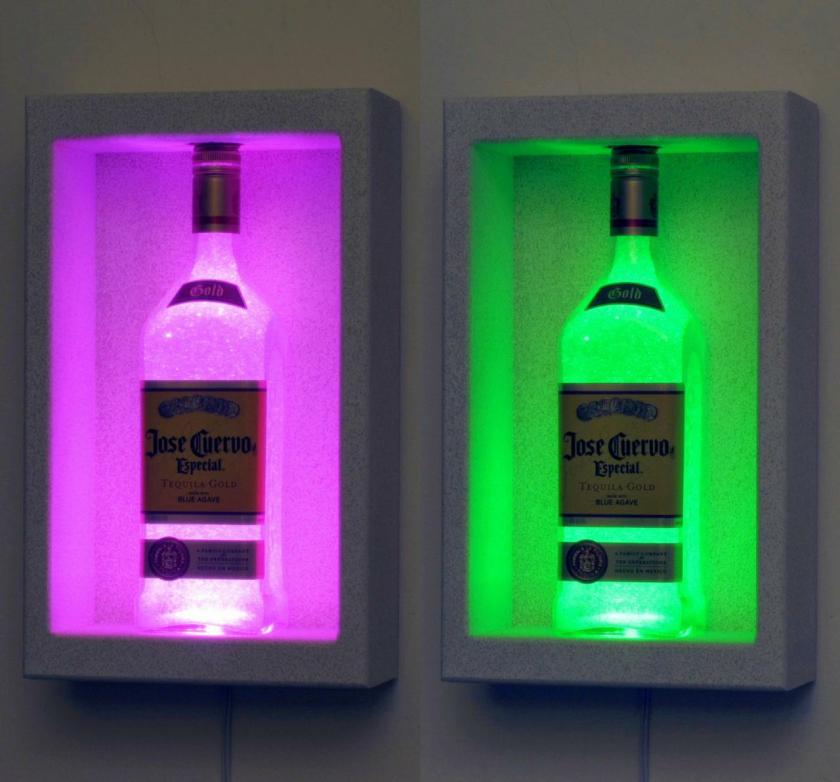 Lightings | Jose Cuervo Tequila Shadow Box Sconce Color Changing Lighted Bottle Lamp Bar Light Led Remote Controlled Eco Friendly Led Housewares Lightings