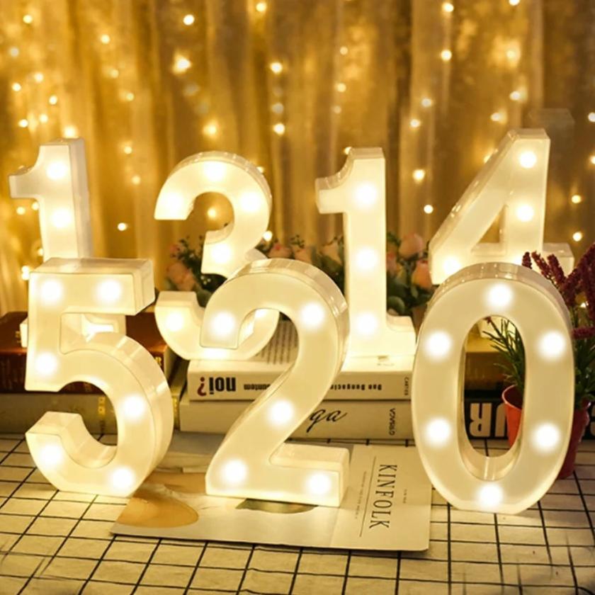 Lightings | Led Marquee Number Lights For Party Decor Housewares 1