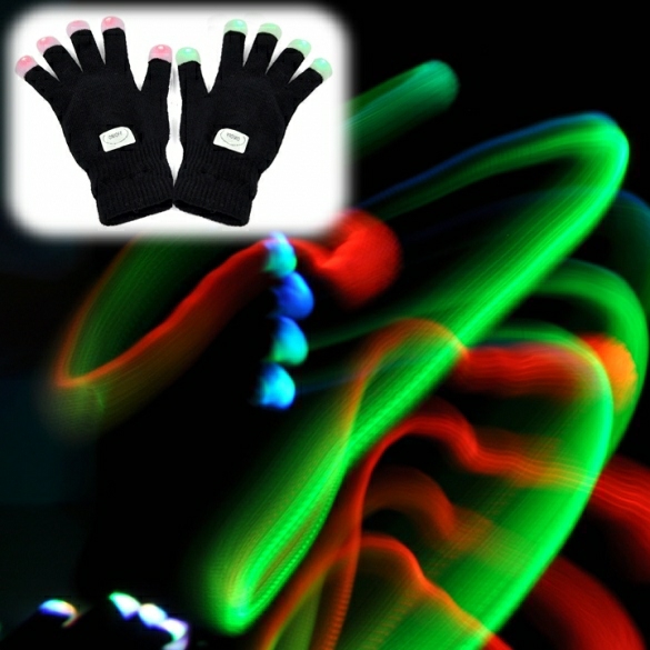 Lightings | Led Rave Flashing Gloves Glow 7 Mode Light Up Finger Lighting Black Housewares Lightings