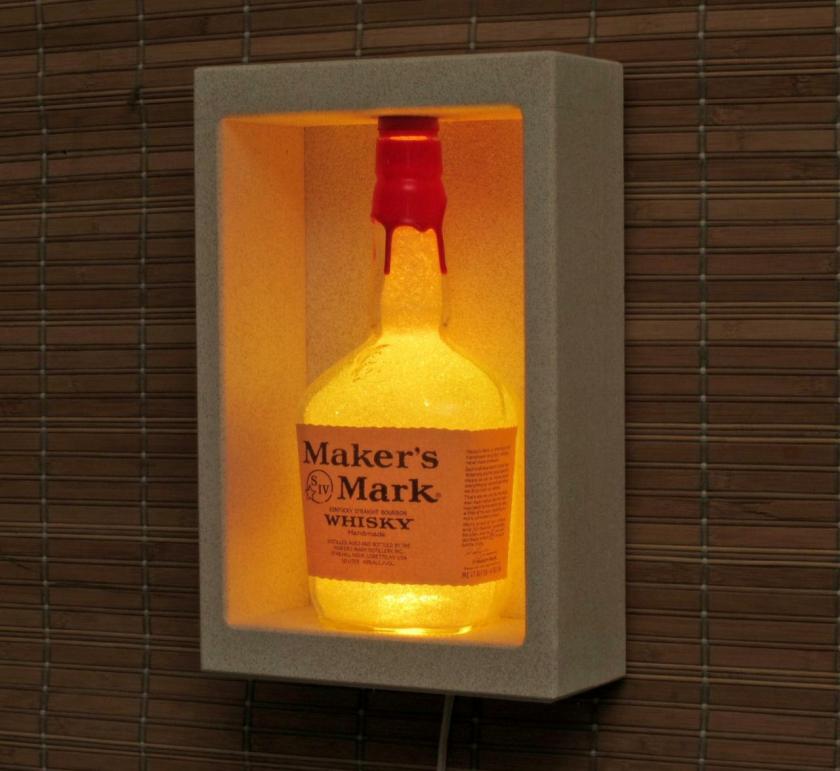 Lightings | Makers Mark Color Changing Led Sconce Lighted Bottle Remote Controlled Shadow Box Wall Mount Liquor Bottle Lamp Bar Light Man Cave Decor Housewares Lightings