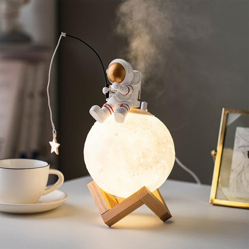 Lightings | Modern Home Resin Decor Astronaut Fishing Stars Night Light Humidifier Aroma Diffuser Housewares Lightings