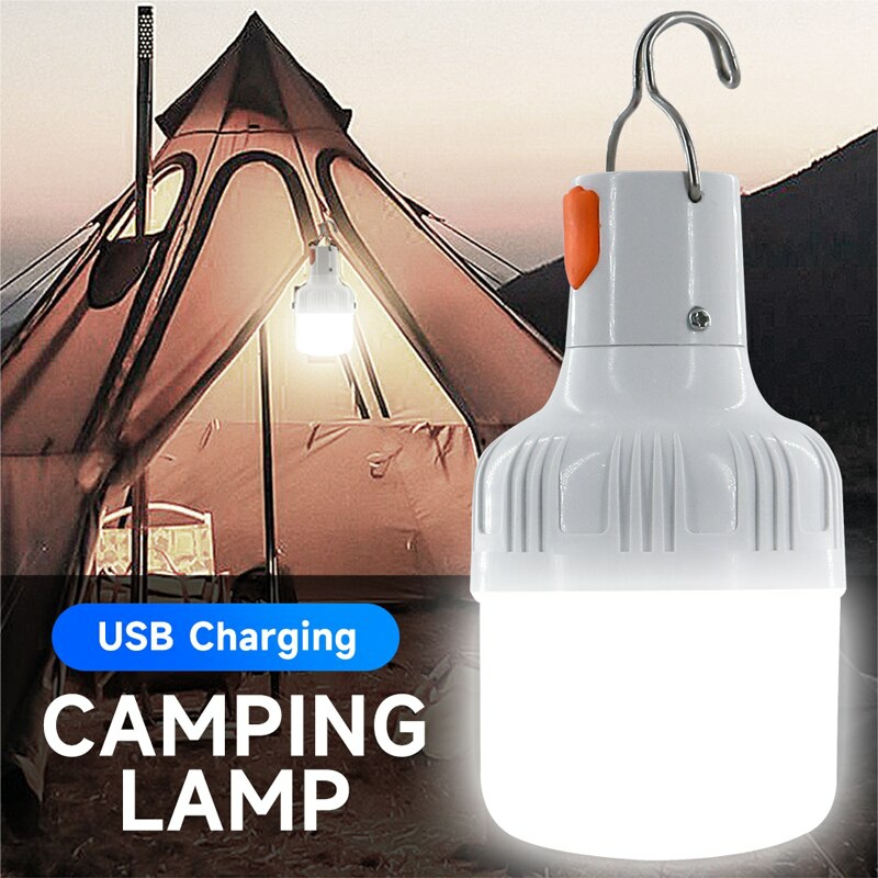 Lightings | Outdoor Usb Rechargeable Led Lamp Bulbs 60W Emergency Light Hook Up Camping Fishing Portable Lantern Night Lights Housewares Lightings