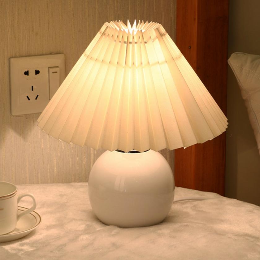 Lightings | Pleated Lights Table Lamp Led Desk Lamp For Bedroom Housewares Lightings