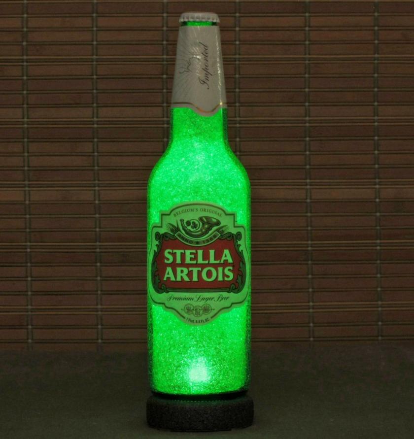 Lightings | Stella Artois Led Beer Bottle Lamp Big 24Oz Bar Light Man Cave Belgium Lager Emerald Green Glow Eco Led Housewares Lightings