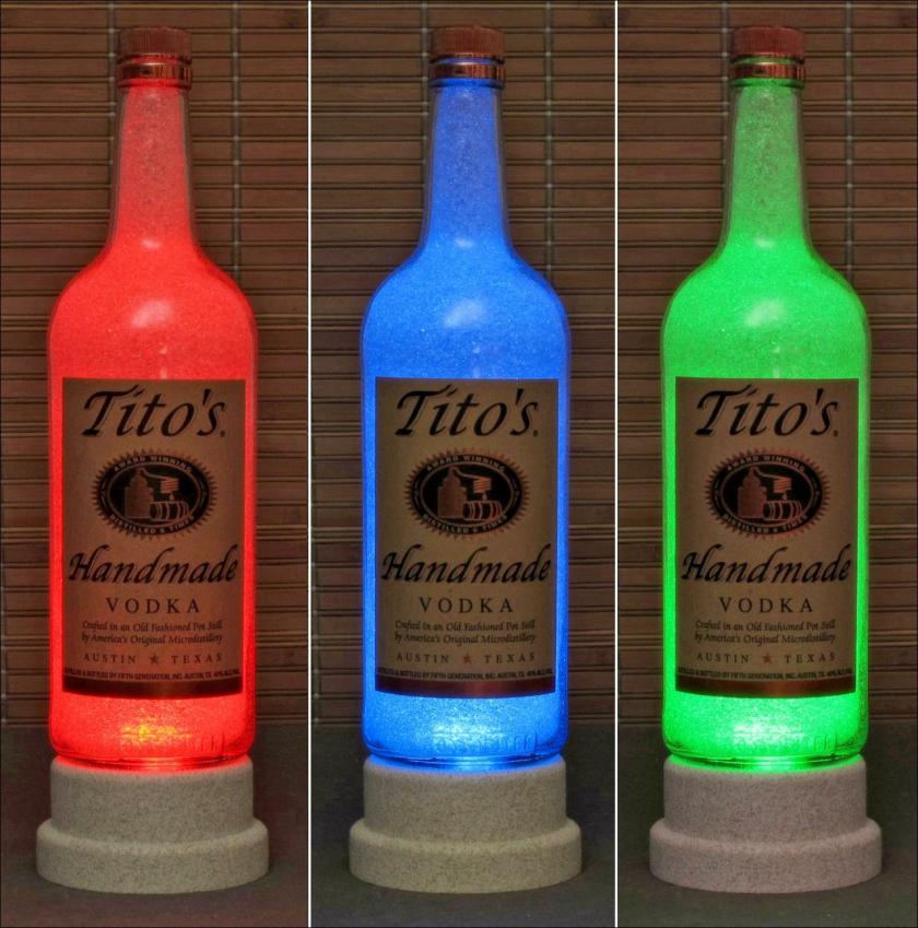 Lightings | Tito’s Handmade Texas Vodka Color Changing Led Remote Controlled Bottle Lamp Bar Light Fathers Day – Housewares Lightings