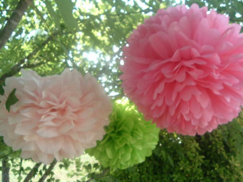 Nursery Decor | 6 Tissue Paper Pom Poms. Ready To Fluff. Choose Your Colors. Party Decorations Housewares Nursery Decor