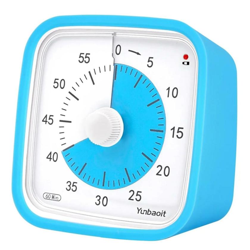 Office | Blue Mechanical Kitchen Timer 60-Minute Countdown Housewares Office