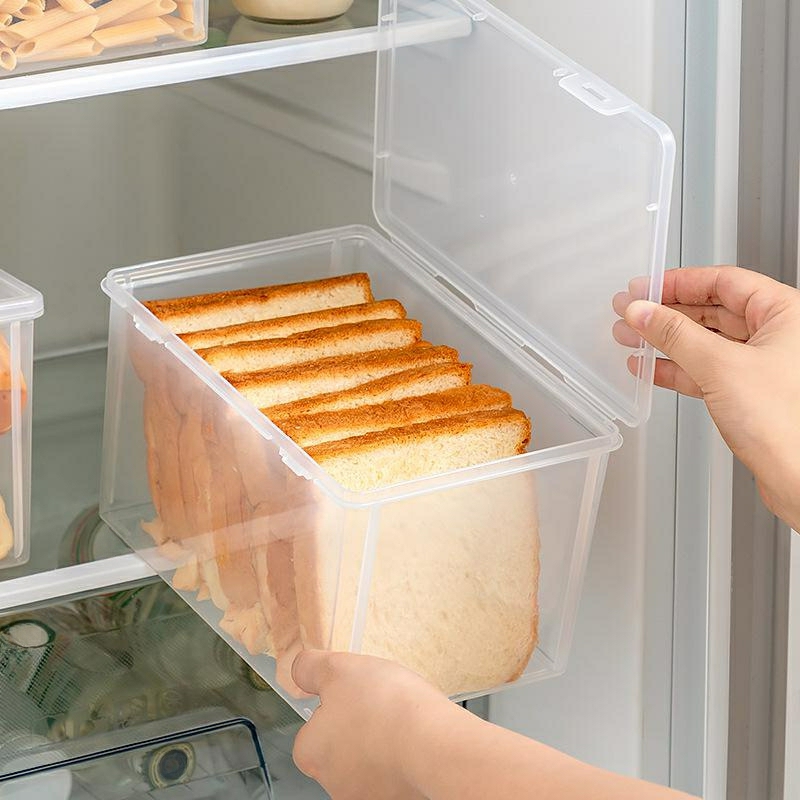 Storage And Organization | Bread Container Storage Box Kitchen Dispenser Bread Boxes Baking Bread Cake Containers Airtight Box Refrigerator Clear Kitchen Housewares Storage And Organization