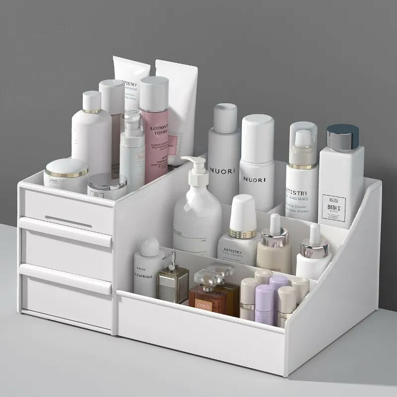 Storage And Organization | Countertop Makeup Organizer With Drawers For Cosmetics Housewares Storage And Organization