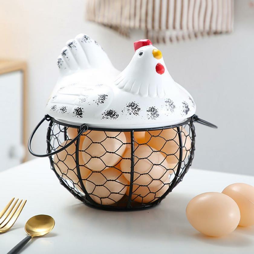 Storage And Organization | Egg Storage Container Egg Storage Basket Housewares Black