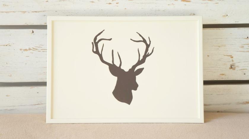 Storage And Organization | Lap Desk – Hand Painted Deer Head – Antler – On Desk – Custom Order Housewares Storage And Organization