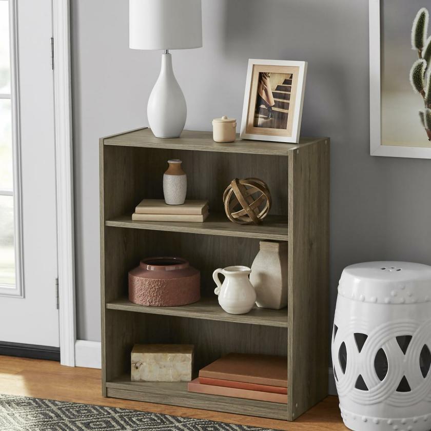 Storage And Organization | Mainstays 3-Shelf Bookcase With Adjustable Shelves Housewares coffee