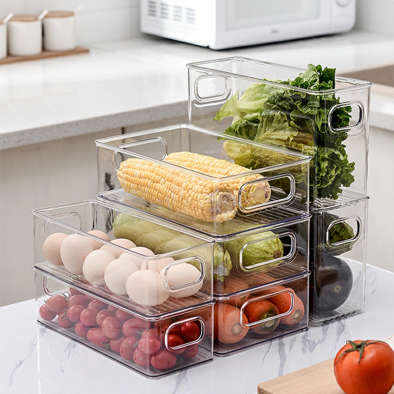 Storage And Organization | Transparent Plastic Refrigerator Storage Bead Treasure Box Empty Storage Box Jewelry Box Rectangular Box Housewares Storage And Organization