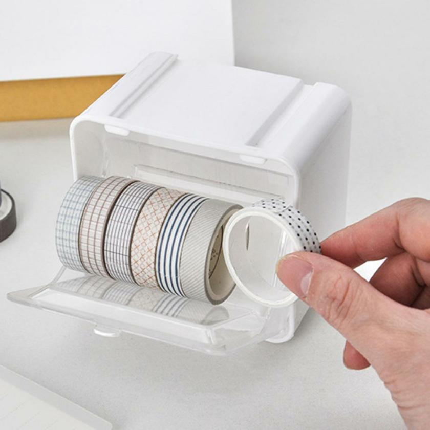 Storage And Organization | Useful Mini Storage Case Easy To Take Storage Box Smooth Surface Keep Tidy Japanese Style Desktop Tape Jewelry Organizer Box Housewares Storage And Organization