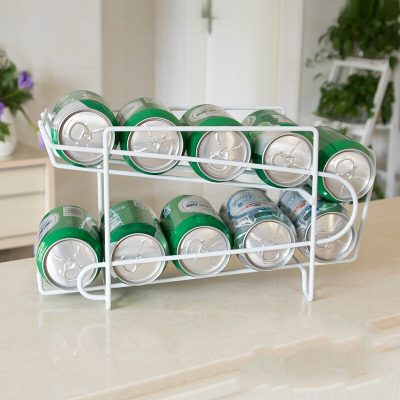 Storage And Organization | White Cans Storage Holders Racks Beverage Soda Coke Beer Can Dispenser Storage Rack Housewares Storage And Organization