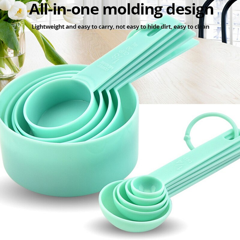 Tableware And Kitchenware | 5 Piece Measuring Spoon And Measuring Cup Baking Tool Diy Cake Baking Formula Milk Powder Spoon Housewares Tableware And Kitchenware