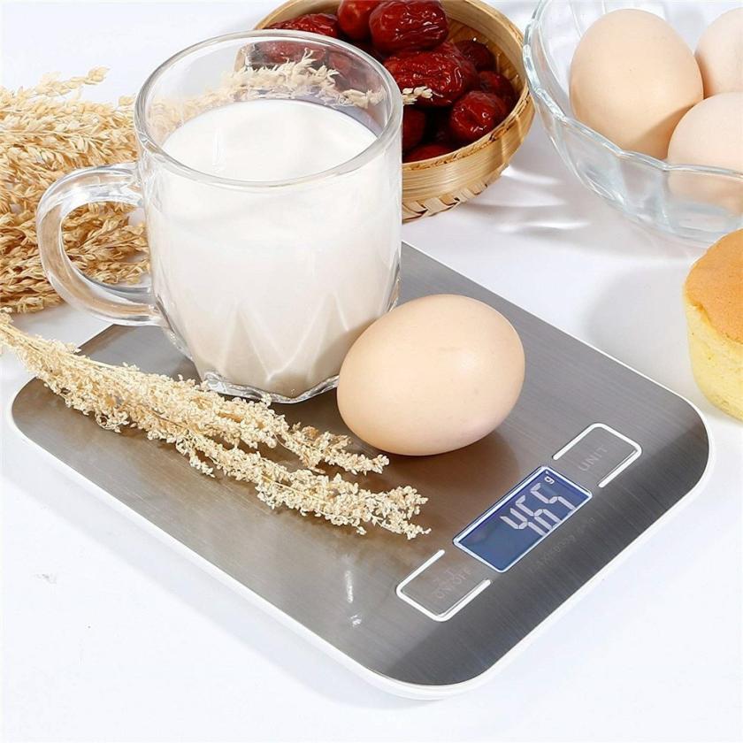 Tableware And Kitchenware | 5Kg/10Kg Rechargeable Stainless Steel Electronic Scales Kitchen Scales Home Jewelry Food Snacks Weighing Baking Tools Housewares Tableware And Kitchenware