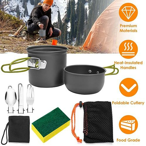 Tableware And Kitchenware | 8Pcs Camping Cooking Ware Set Housewares Tableware And Kitchenware