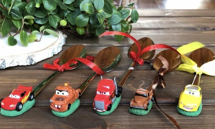 Tableware And Kitchenware | Cartoon Car, Makvin, Poppy, Decorated Spoon, Decorated Spoon. Feeding Spoon, Gift Spoon, Gift For Boy Housewares brown