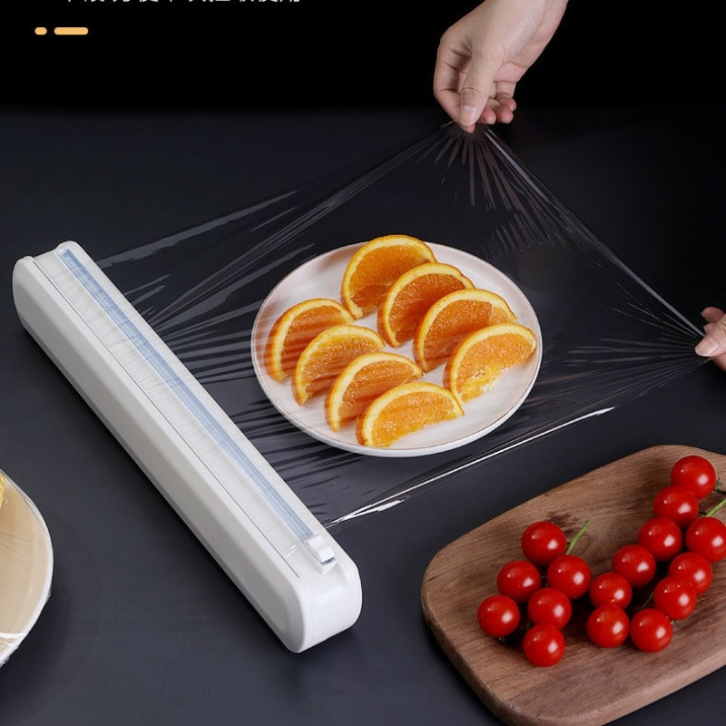 Tableware And Kitchenware | Food Plastic Cling Wrap Dispensers Foil Holder With Cutter Housewares Tableware And Kitchenware