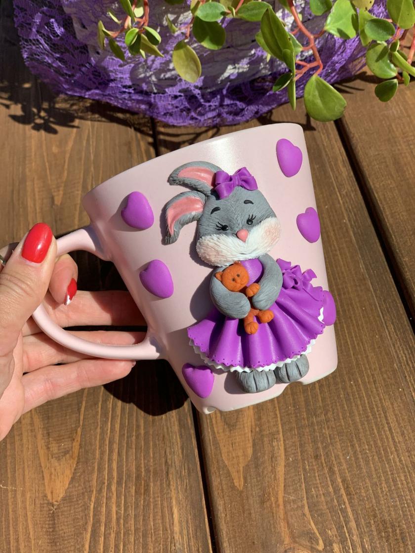 Tableware And Kitchenware | Girls Mug, Unigue Gift, Funny Gift, Cozy Cup, Decorated Mug, Baby Gift, Bunny Unique Mug, Girl’s Tea Cup, Birthday Mug Decor. Housewares Tableware And Kitchenware