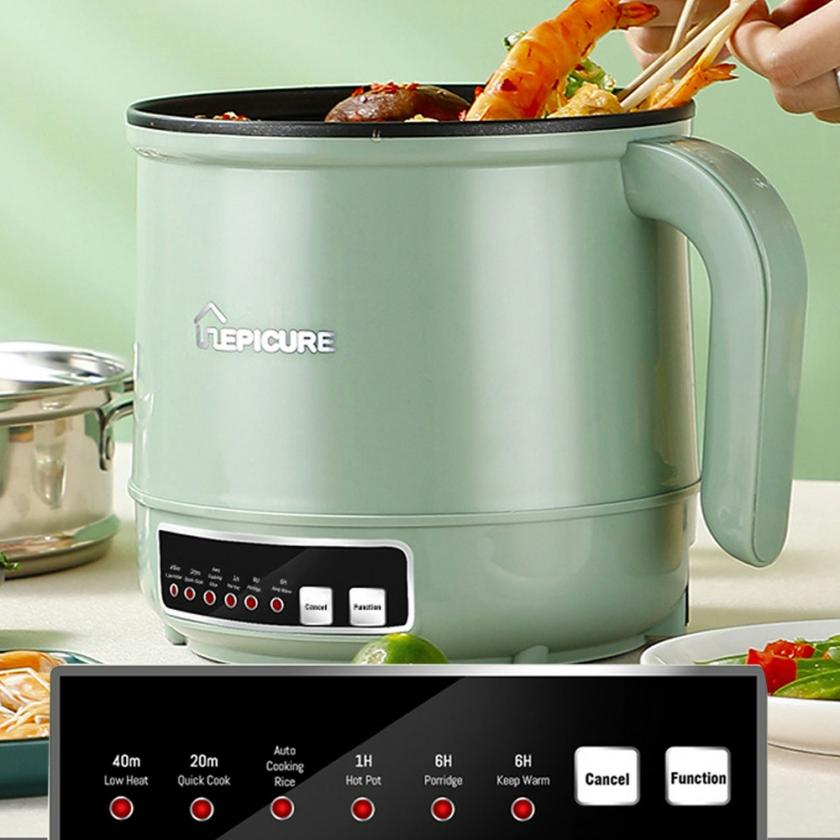 Tableware And Kitchenware | Mini Multifunction Electric Cooking Machine 1.7L Single/Double Layer Pot Intelligent Electric Rice Cooker Non-Stick Pan Pots Housewares Tableware And Kitchenware