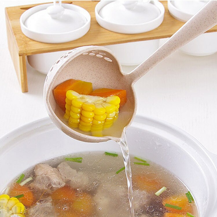 Tableware And Kitchenware | Multi-Functional 2-In-1 Spoon Strainer Pot Skimming Housewares Tableware And Kitchenware