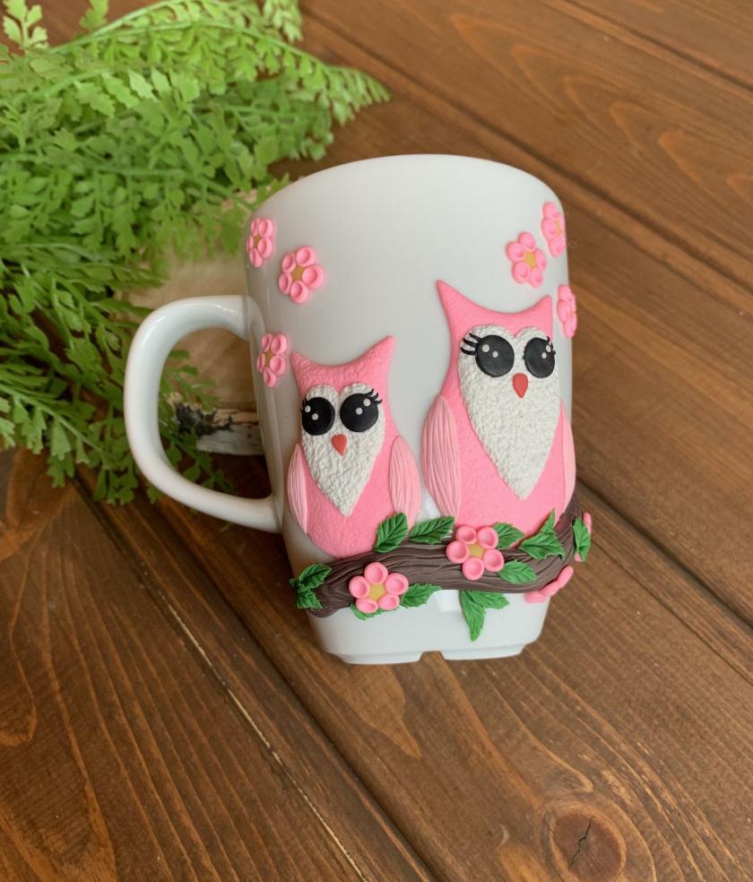 Tableware And Kitchenware | Owl Mugs, Coffee Cup Gift For Owl Lover, Gifts For Children, Cute Couple Of Owls, Gift Mug For Girls, Decorated Cup, Romantic Mug Gift. Housewares Tableware And Kitchenware