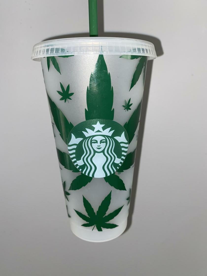 Tableware And Kitchenware | Pot Leaf Starbucks Cup, Starbucks Marijuana Cup, Weed Gift Idea, Pot Head Gift, High Maintenance, Cannabis Coffee Cup, Weed Cup Housewares Green