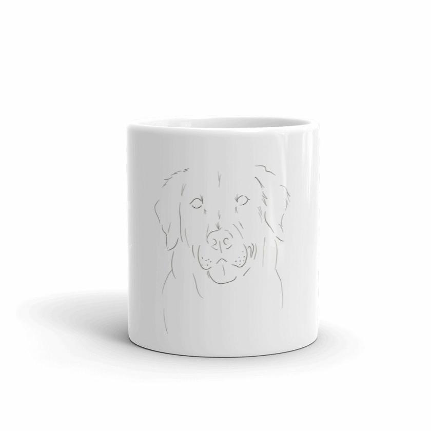 Tableware And Kitchenware | Puppy Love Mug – Golden Retriever Minimalist #2 Housewares Tableware And Kitchenware