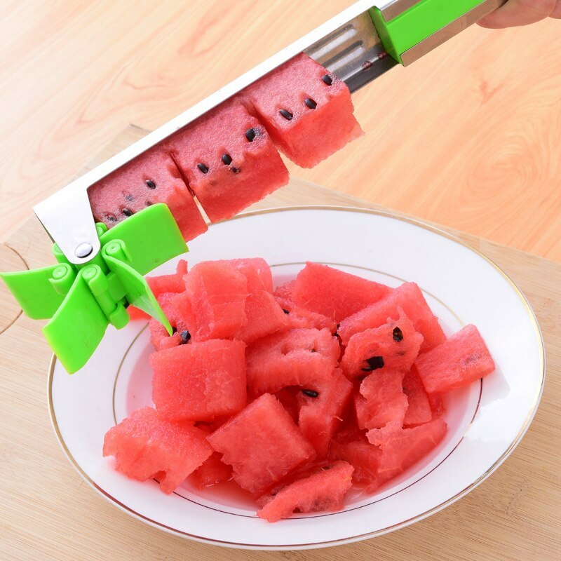 Tableware And Kitchenware | Stainless Steel Watermelon Cutter Windmill Shape Design Slicer Cutter Kitchen Gadgets Salad Fruit Slicer Cutter Tool Housewares Tableware And Kitchenware