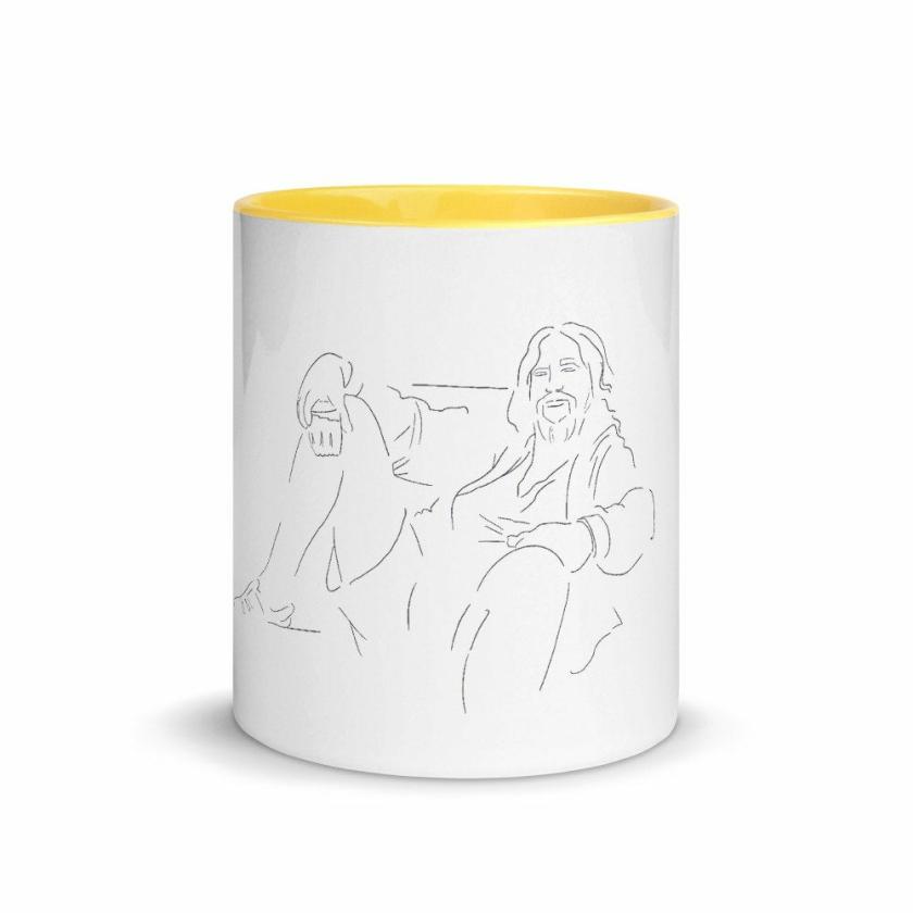 Tableware And Kitchenware | The Big Lebowski The Dude Abides Mug With Color Inside Housewares Black