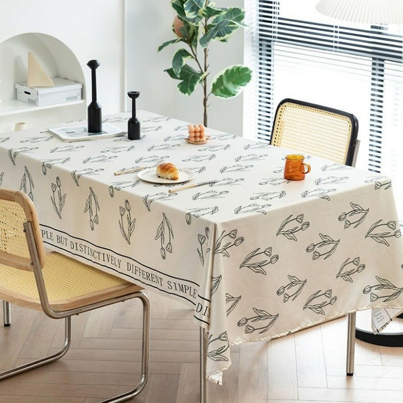 Tableware And Kitchenware | Tulip Print Tablecloth Advanced Flower Decoration Table Cloth Living Room Bedroom Tablecloths Housewares Tableware And Kitchenware