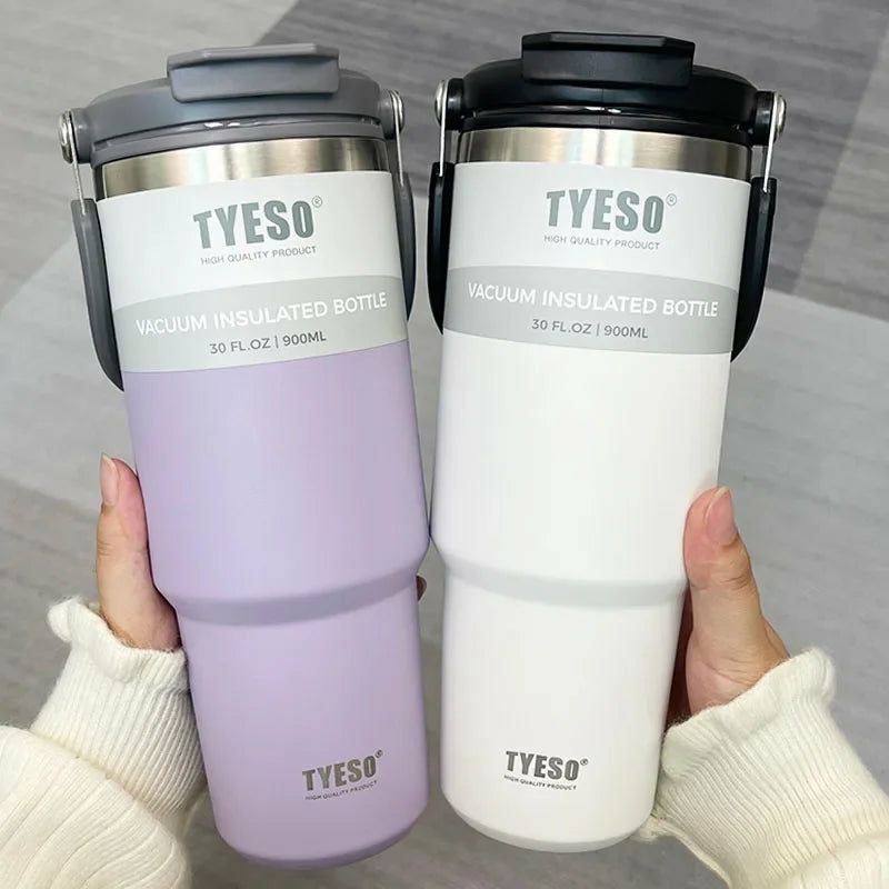 Tableware And Kitchenware | Tyeso 30Oz Double Wall Vacuum Insulated Bottle Housewares Black-1pcs