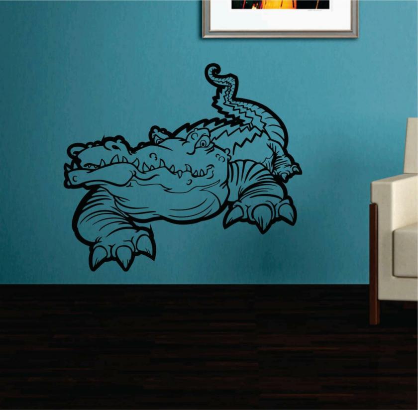 Wall Decals | Aligator Version 101 Vinyl Wall Decal Sticker Zoo Modern Wall Mural Art Animal Housewares Wall Decals