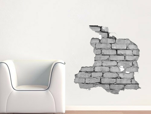 Wall Decals | Brick Wall Effect Decal For Housewares Housewares Wall Decals