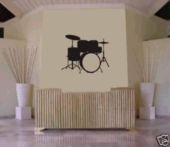 Wall Decals | Drum Set Wall Mural Decal Sticker Music Housewares Wall Decals