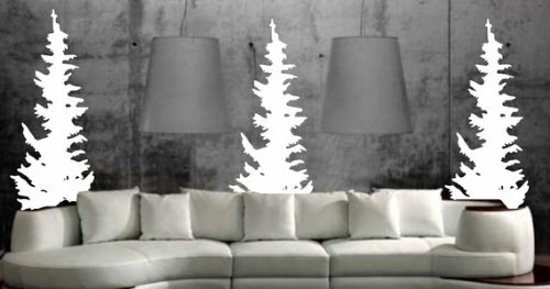 Wall Decals | Evergreen Trees Wall Decal Sticker Housewares Wall Decals