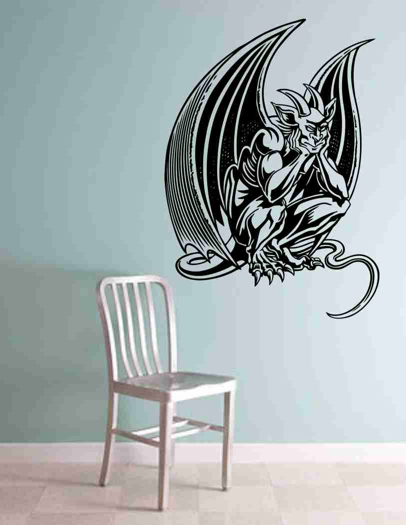 Wall Decals | Gargoyle Version 102 Decal Sticker Wall Art Graphic Dragons Cartoon Housewares Wall Decals