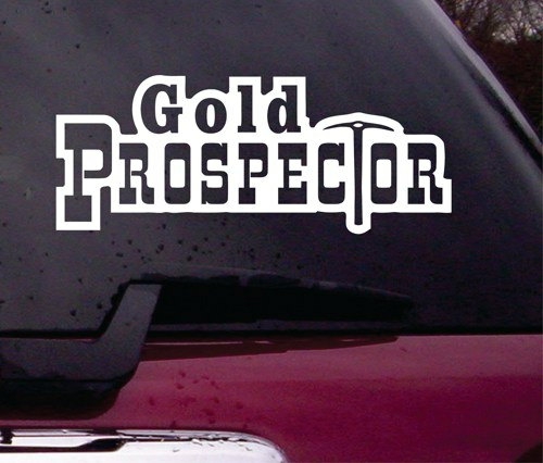 Wall Decals | Gold Prospector Decal Sticker Vinyl Decal Sticker Art Graphic Stickers Laptop Car Window Housewares Wall Decals