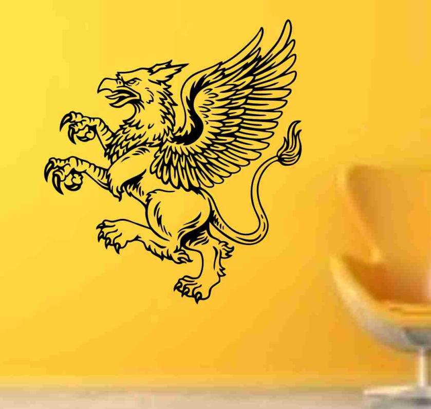 Wall Decals | Griffin Version 102 Decal Sticker Wall Art Graphic Dragons Cartoon Head Housewares Wall Decals