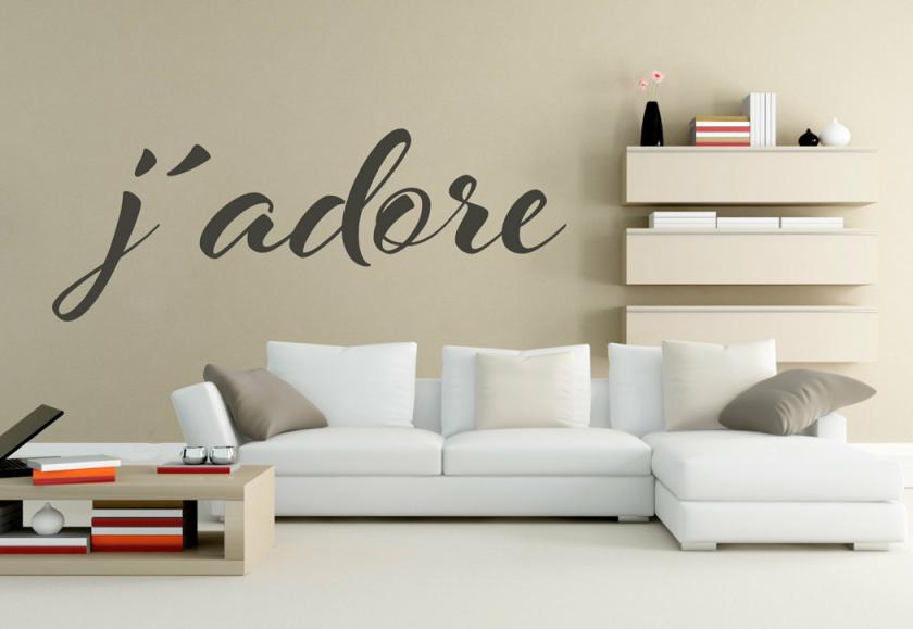 Wall Decals | J’Adore Dior Fashion Quote Wall Sticker Glamour Decor Wall Art For Housewares Housewares Wall Decals