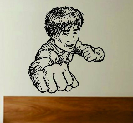 Wall Decals | Kung Fu Master Decal Sticker Wall Boy Girl Teen Child Sport Fight Housewares Wall Decals