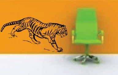 Wall Decals | Large Tiger Version 102 Decal Sticker Wall Housewares Wall Decals