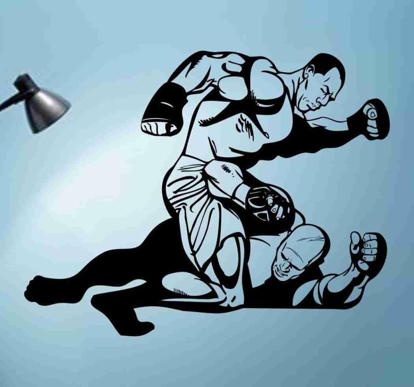 Wall Decals | Mma Fighter Sticker Wall Decal Art Graphic Housewares Wall Decals