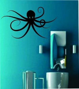 Wall Decals | Octopus Decal Sticker Wall Version 103 Housewares Wall Decals