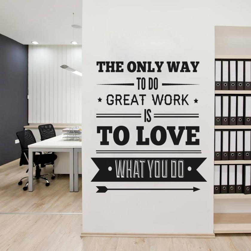 Wall Decals | Office Decor Typography Inspirational Quote Wall Decoration Art Vinyl Housewares Wall Decals